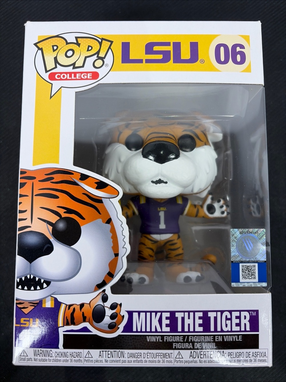 Funko Pop! College LSU Mike The Tiger Mascot #06 Vinyl Figure